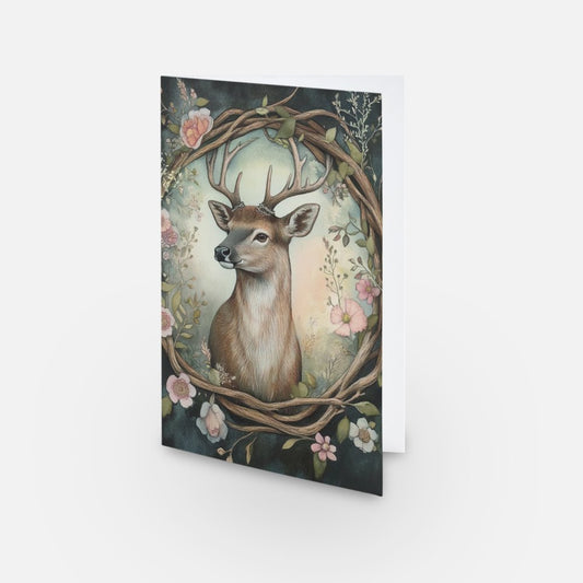 Woodland Friend Stag Card