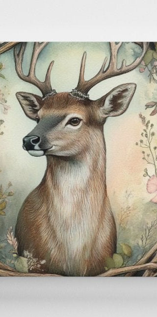 Woodland Friend Stag Canvas Print
