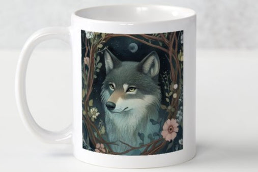 Woodland Friend Wolf Mug