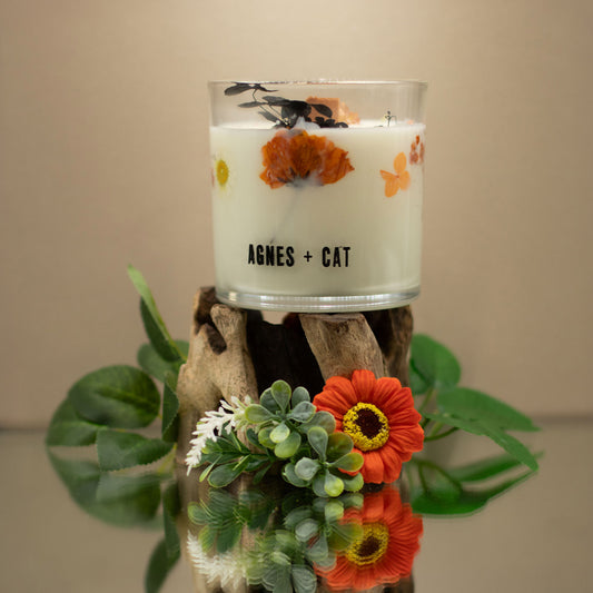 Agnes + Cat Extra Large Crackle Soy Candle - Lakeland Mocha