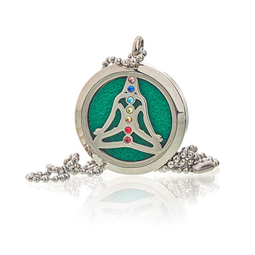 Aromatherapy Diffuser Necklace - Yoga Chakra - 30mm