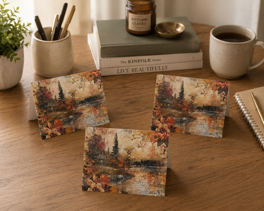 Autumn Forest 3 Notecards - Pack of 5