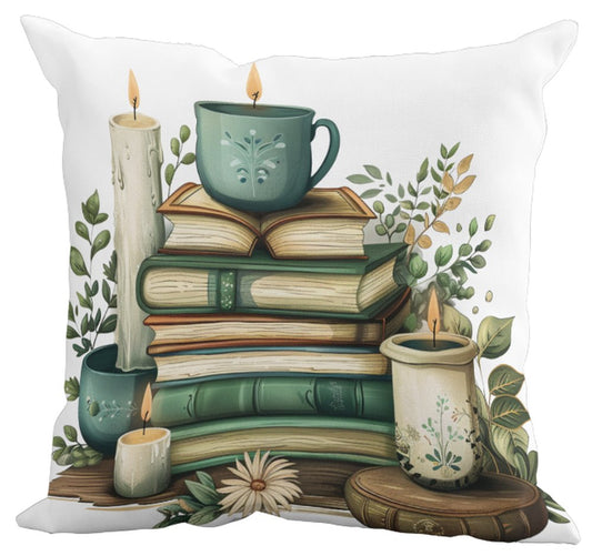 Book Lovers with Cup Cushion