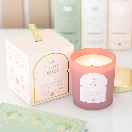 THE LOVE LETTER ROSE & VANILLA MUSK CANDLE