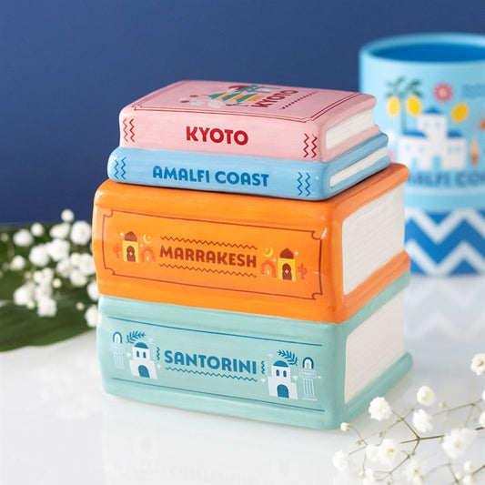 TRAVEL BOOK STACK OIL BURNER AND WAX WARMER