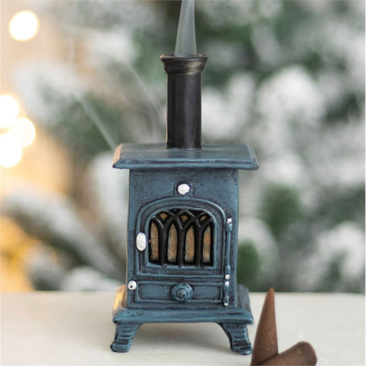 STOVE SHAPED INCENSE CONE BURNER