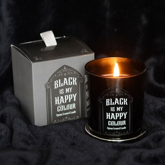 BLACK IS MY HAPPY COLOUR OPIUM CANDLE