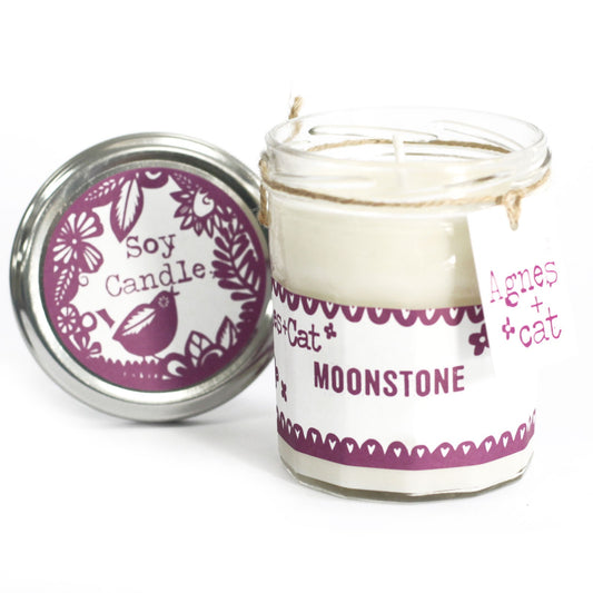 Candle - Jam Jar - Moonstone