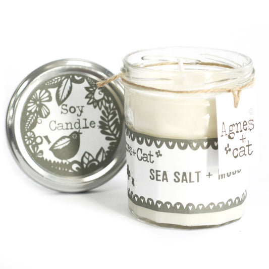 Candle - Jam Jar - Seasalt and Moss