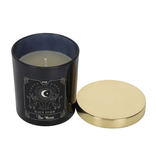 CANDLE - TAROT THE MOON BLACK OPIUM