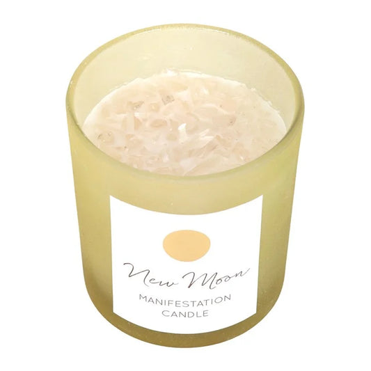 CANDLE - CRYSTAL CHIP NEW MOON WILD ORANGE