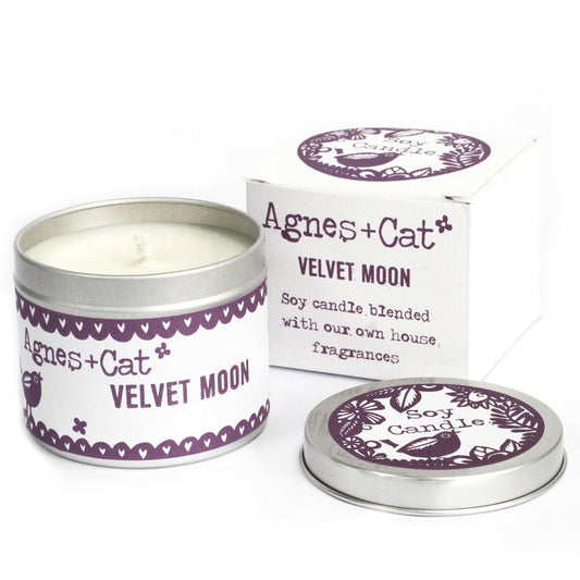 Soy Wax Tin Candle - Velvet Moon