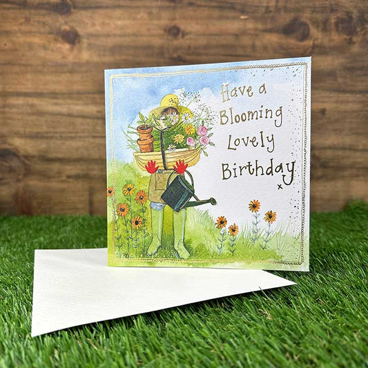 Card - Blooming Lovely Flower Garden Birthday