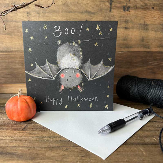 Boo! Bat Halloween Card