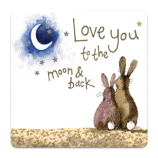 Coaster - Moon and Back Rabbit