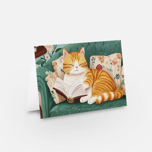Cosy Cat Ginger Card
