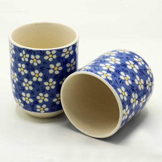 Herbal Tea Cup - Blue Daisy