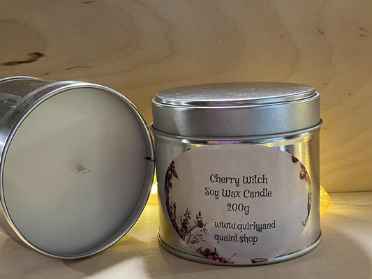 Cherry Witch Soy Wax Candle tin 200g