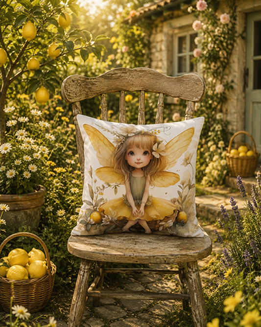 Lemon Fairy Cushion