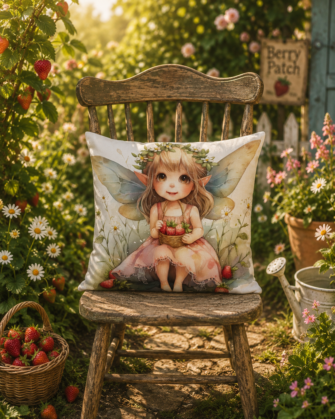 Strawberry Fairy Cushion