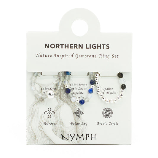 Gemstone Ring Set - Northern Lights