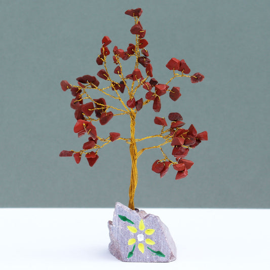 Indian Gemstone Tree - Red Jasper - 80 Stone