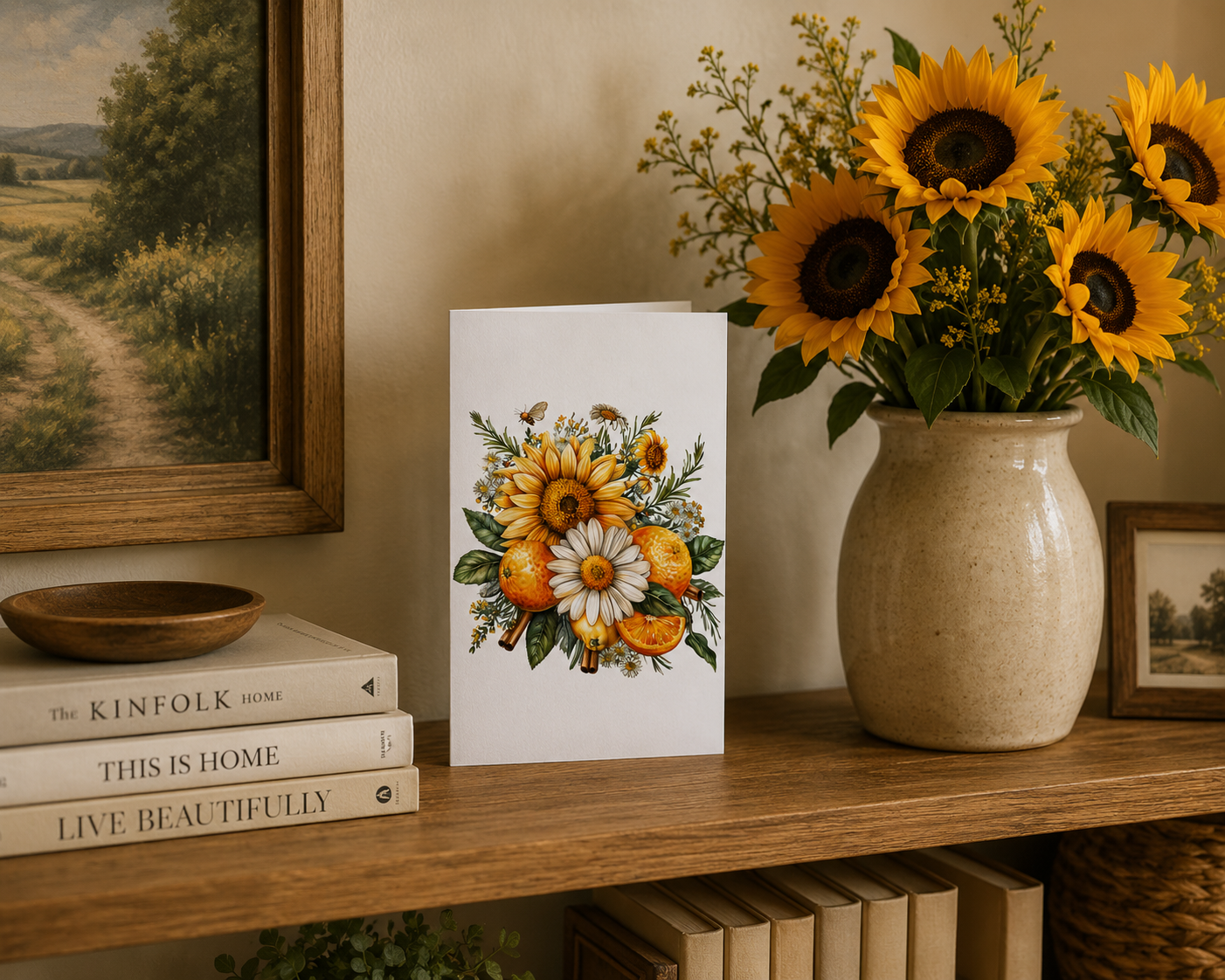 Summer Solstice (Litha) Flowers & Fruit Card