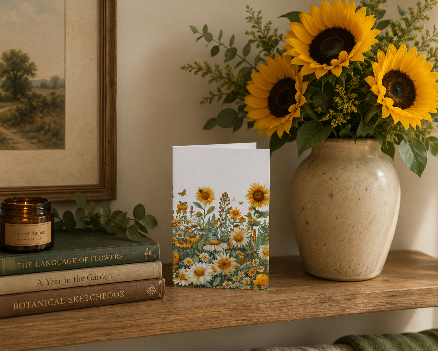 Summer Solstice (Litha) Flowers Card