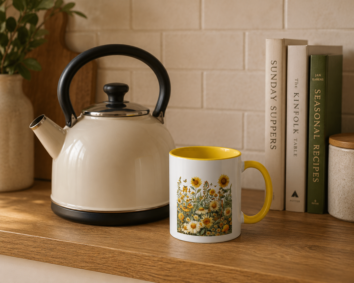 Summer Solstice (Litha) Flowers Mug