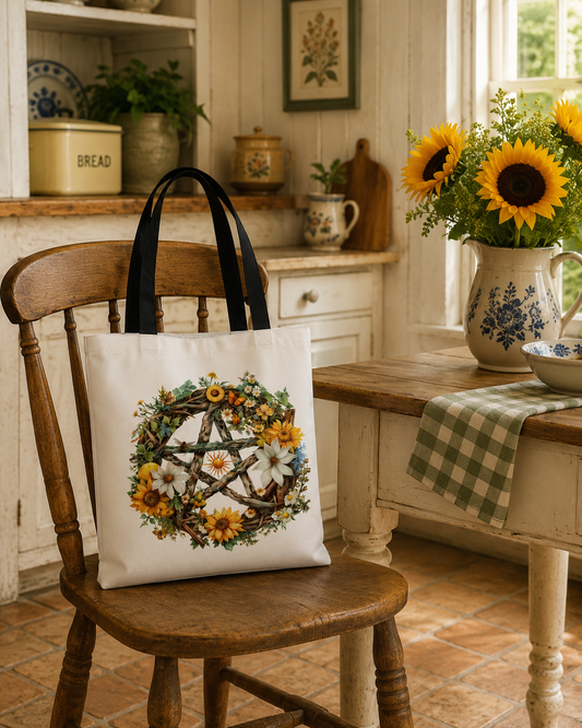 Summer Solstice (Litha) Pentagram Fashion Bag