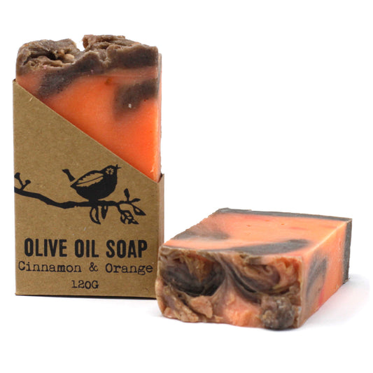 Olive Oil Soap  - Cinnamon+ Orange 120g