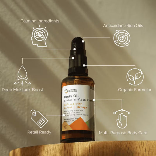 Organic Body Oil 50ml - Carrot & Orange