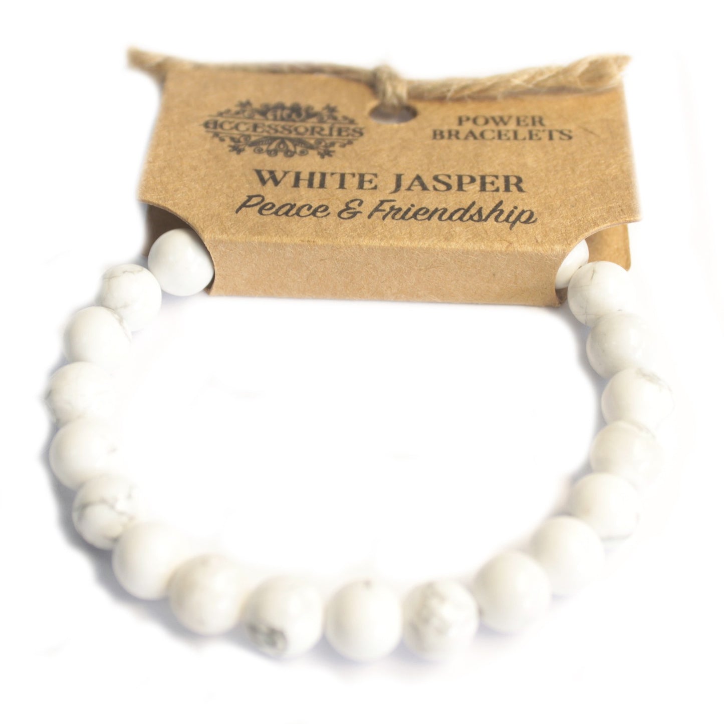 Power Bracelet - White Jasper