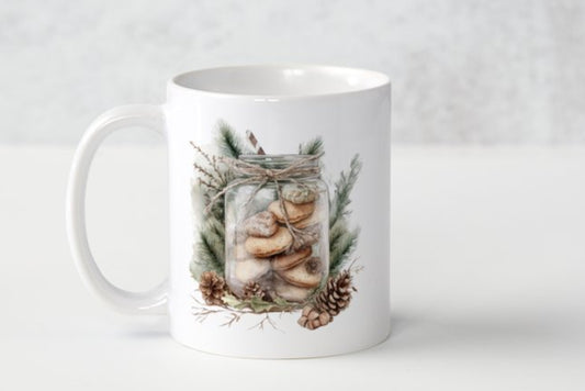 Rustic Christmas Cookies Mug