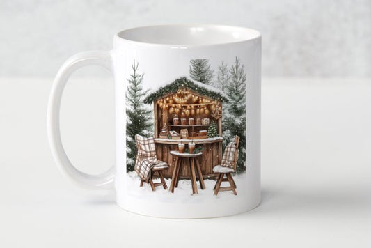 Rustic Christmas Lodge Mug