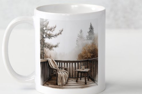 Rustic Christmas View Mug