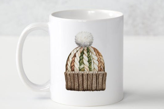 Rustic Christmas Woolly Hat Mug