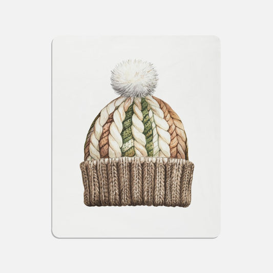 Rustic Christmas Woolly Hat Throw