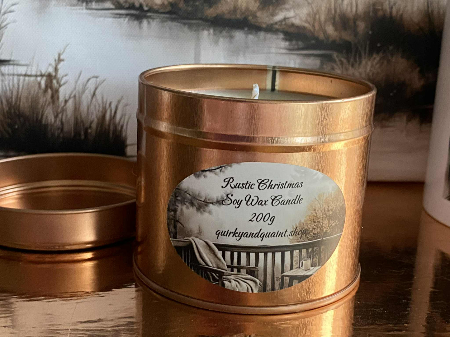 Rustic Christmas Soy Wax Candle