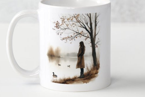 Rustic Christmas by the Lake Mug