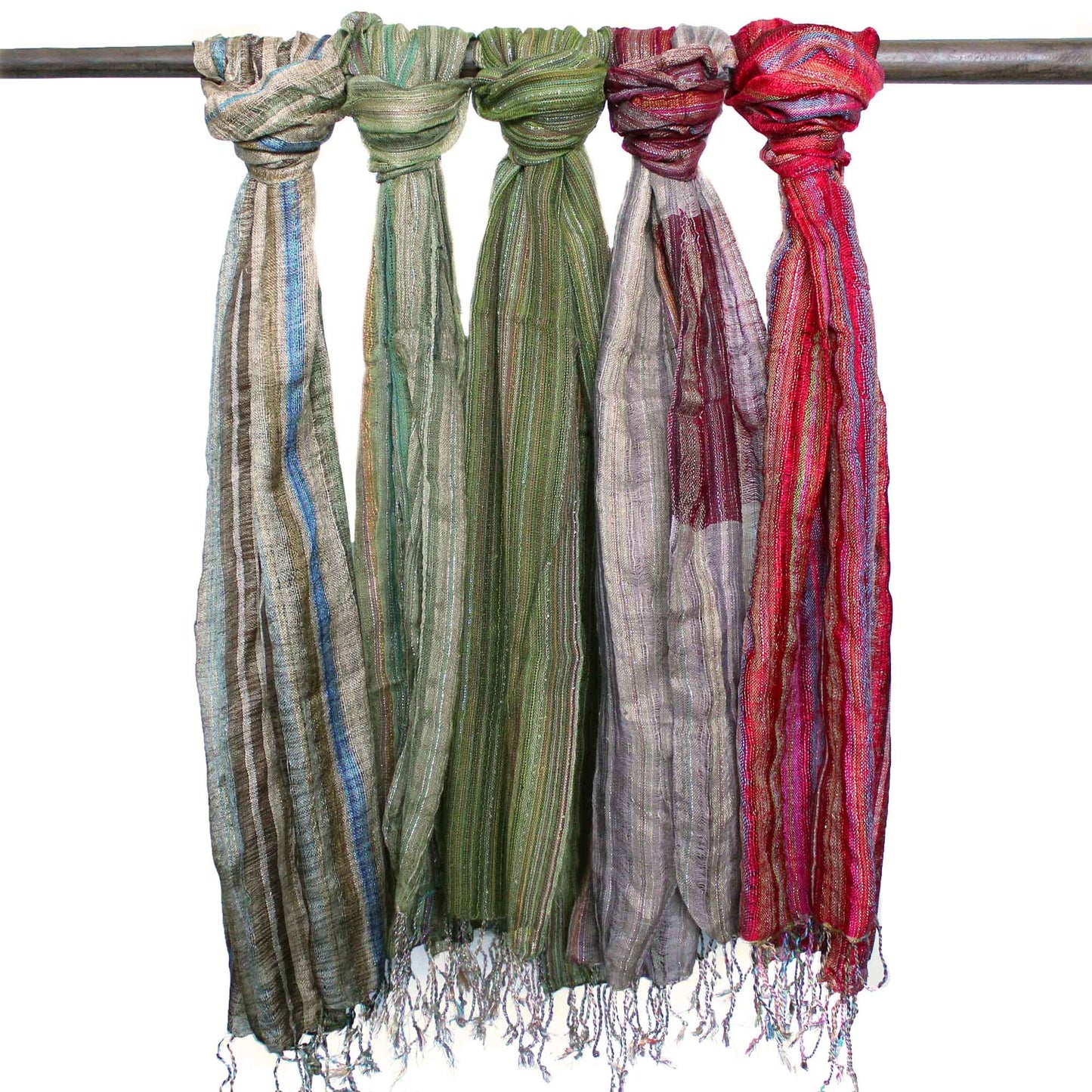 Indian Boho Scarves - Random Greens