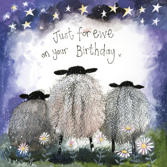 Card -Starlight Sheep Birthday