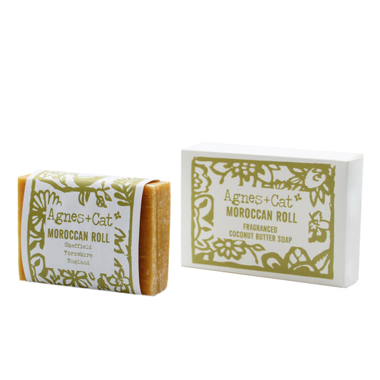 Handmade 140g Coconut Butter Soap - Moroccan Roll