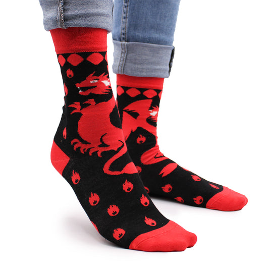 Socks - Red Dragons
