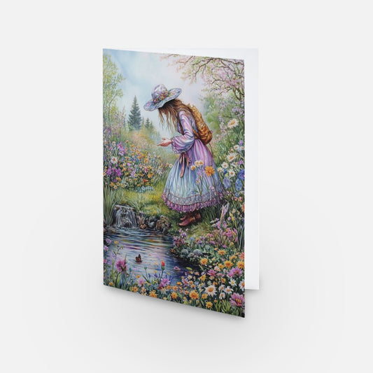 Spring Girl Card