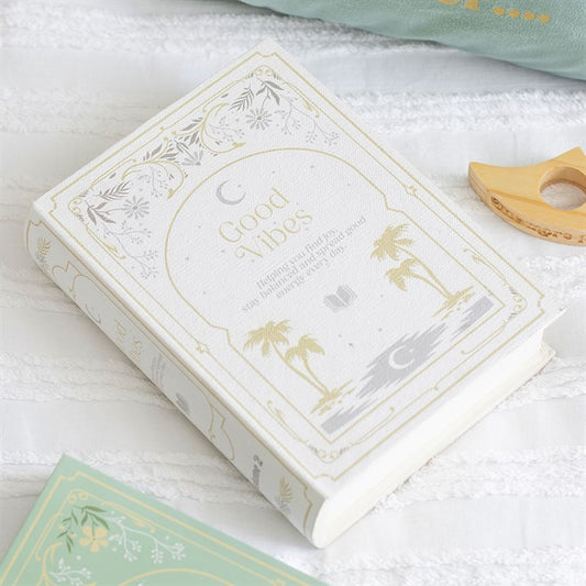 WHITE BOOK SHAPED STORAGE BOX