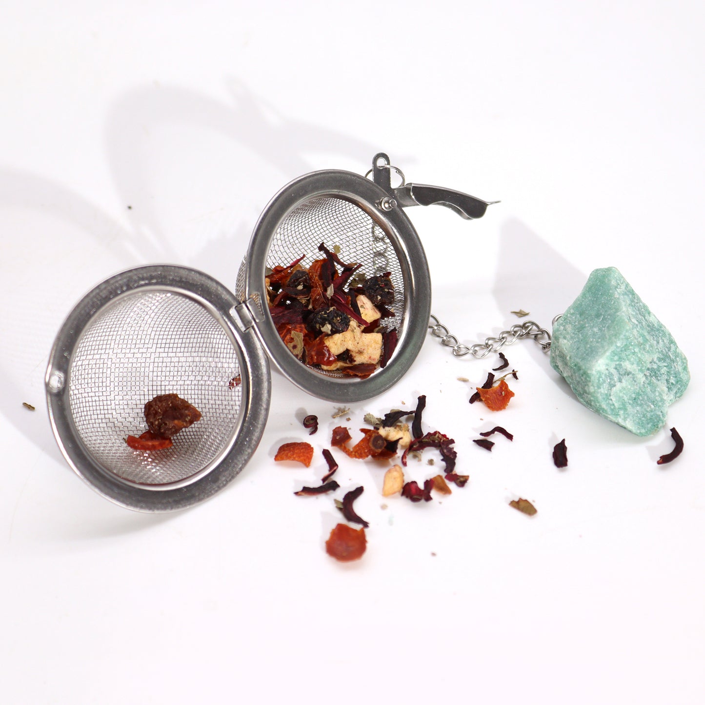 Raw Gemstone Tea Strainer - Aquamarine