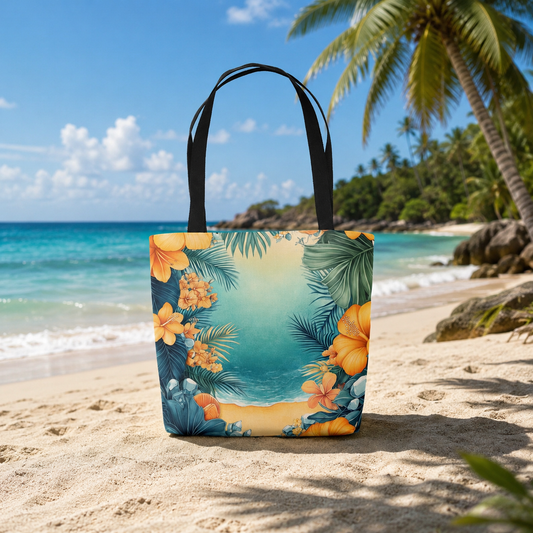 Tropical Beach 1 Fashion Bag
