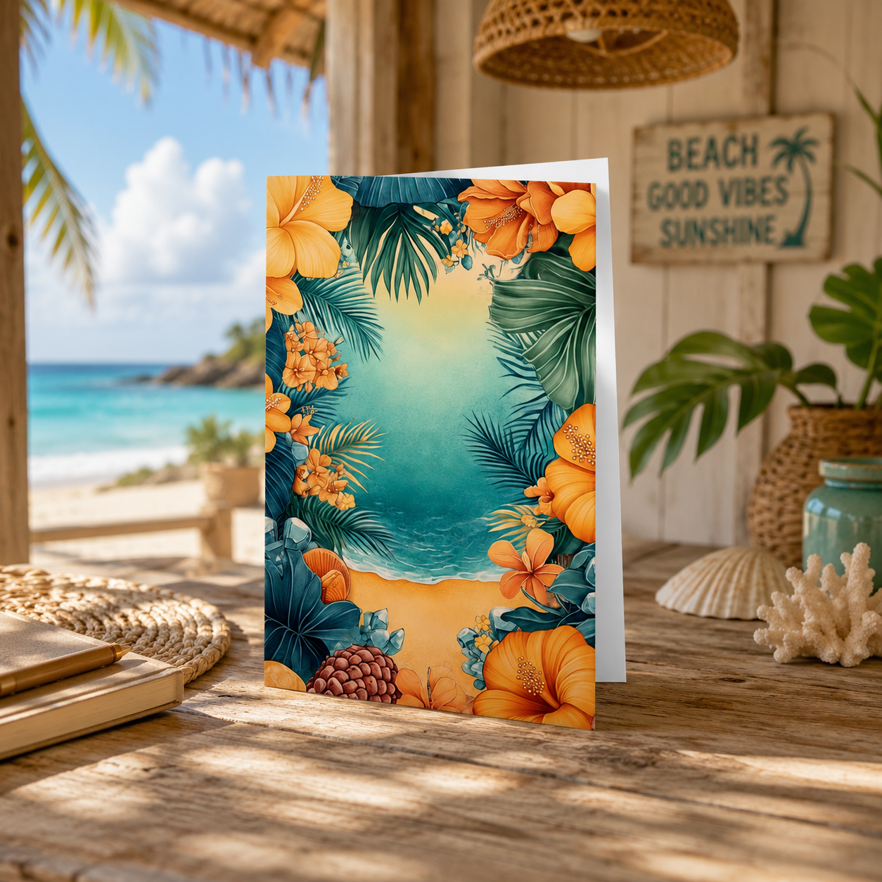 Tropical Beach 1 Card