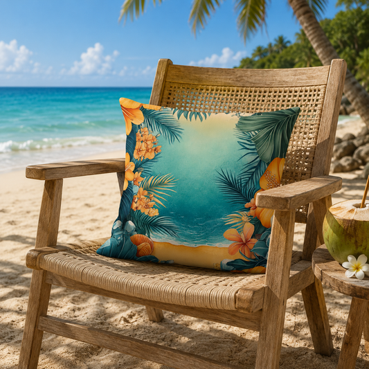 Tropical Beach 1 Cushion